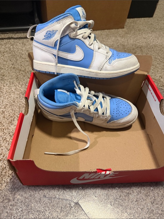 Nike Other - Nike Kids' Air Jordan 1 Mid – White & Light Blue